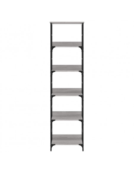 Libreria Grigio Sonoma 50x33x188,5 cm in Legno Multistrato