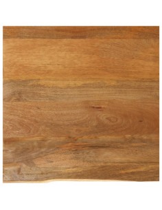 Piano Tavolo Bordi Vivi 60x60x2,5 cm in Legno Massello di Mango 2