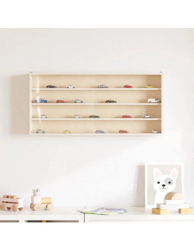 Mobili con Vetrina Parete con Ante 80x8,5x37 cm