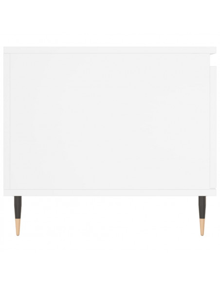 Tavolino da Salotto Bianco 100x50x45 cm in Legno Multistrato