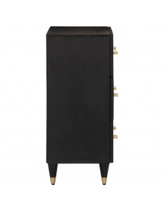 Credenze 2 pz 60x33x75 cm in Legno Massello di Mango 2