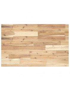 Piano Tavolo Rettangolare 60x50x2cm in Legno Massello di Acacia 2