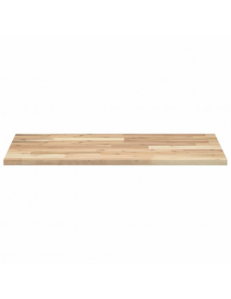 Piano Tavolo Rettangolare 60x50x2cm in Legno Massello di Acacia