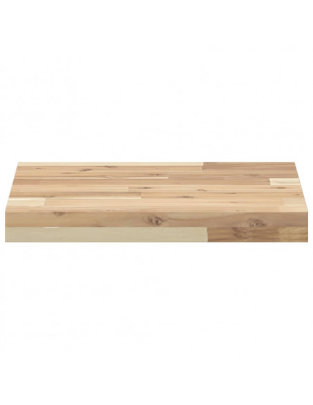 Piano Tavolo Quadrato 40x40x4 cm in Legno Massello di Acacia