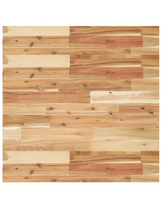 Piano Tavolo Quadrato 70x70x4 cm in Legno Massello di Acacia 2