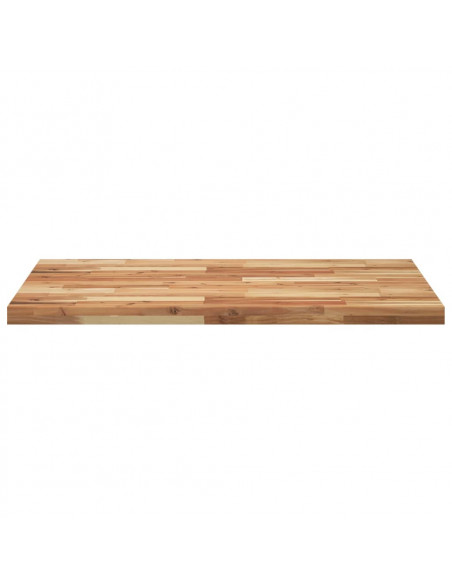 Piano Tavolo Rettangolare 100x70x4cm Legno Massello di Acacia