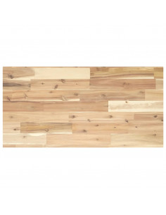 Piano per Tavolo 60x40x2cm Rettangolare Legno Massello Acacia 2