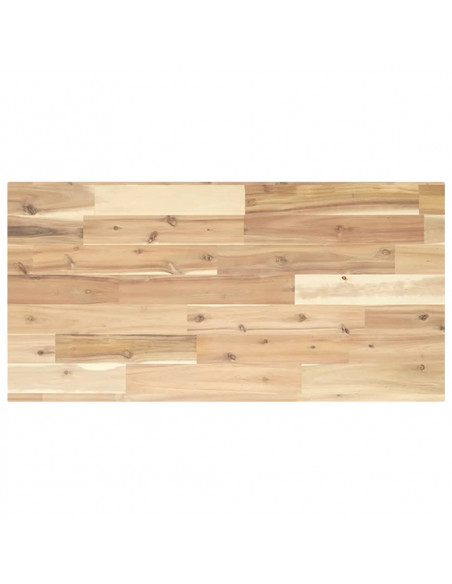 Piano per Tavolo 60x40x2cm Rettangolare Legno Massello Acacia