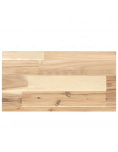 Piano per Tavolo 60x20x4cm Rettangolare Legno Massello Acacia 2