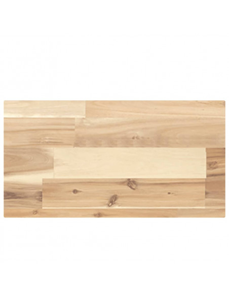 Piano per Tavolo 60x20x4cm Rettangolare Legno Massello Acacia