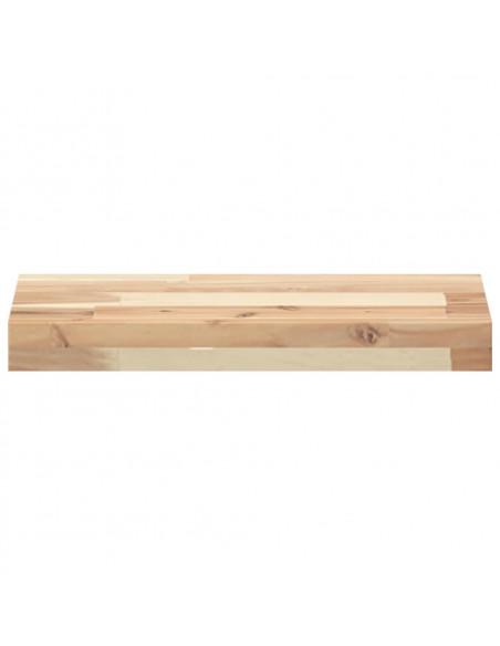 Piano per Tavolo 60x20x4cm Rettangolare Legno Massello Acacia