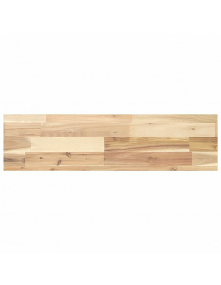 Piano per Tavolo 100x20x4cm Rettangolare Legno Massello Acacia