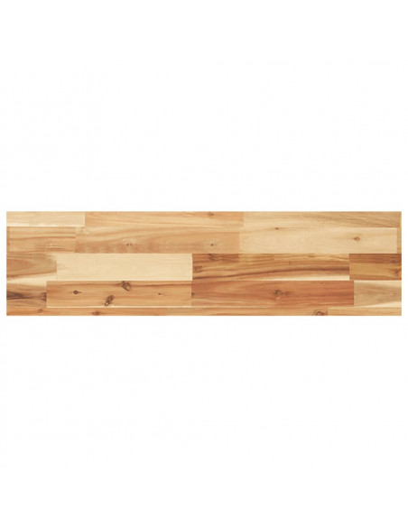 Piano per Tavolo 100x20x4cm Rettangolare Legno Massello Acacia
