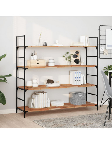 Piano Tavolo Rettangolare 140x40x2 cm Legno Massello di Acacia