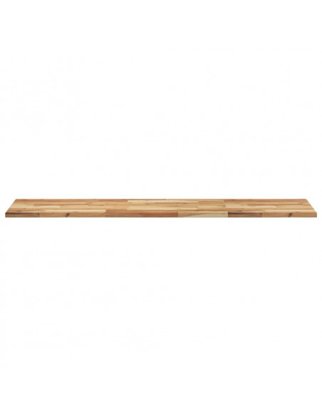 Piano Tavolo Rettangolare 140x40x2 cm Legno Massello di Acacia