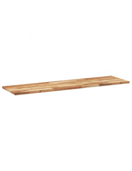 Piano Tavolo Rettangolare 140x40x2 cm Legno Massello di Acacia
