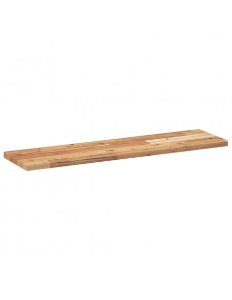 Piano Tavolo Rettangolare 80x20x2cm in Legno Massello di Acacia