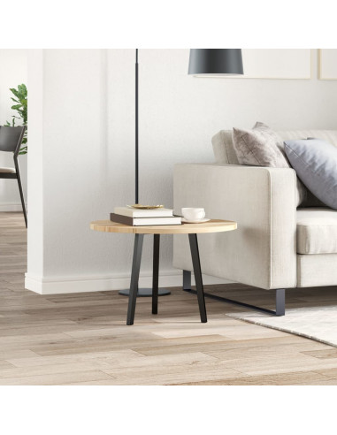 Piano Tavolo Rotondo Ø60x2 cm in Legno Massello di Acacia