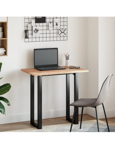 Piano Tavolo Rettangolare 60x50x2cm in Legno Massello di Acacia