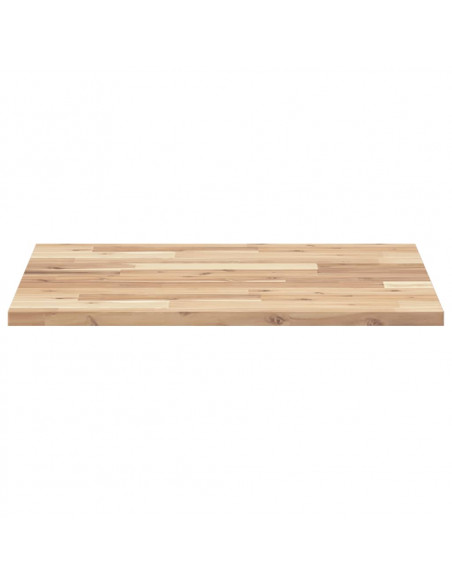 Piano Tavolo Quadrato 60x60x2 cm in Legno Massello di Acacia