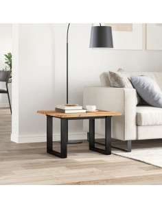 Piano Tavolo Quadrato 60x60x2 cm in Legno Massello di Acacia 2