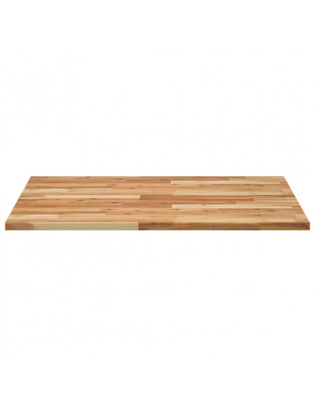 Piano Tavolo Quadrato 80x80x2 cm in Legno Massello di Acacia