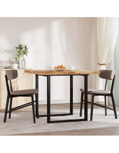 Piano Tavolo Quadrato 90x90x4 cm in Legno Massello di Acacia