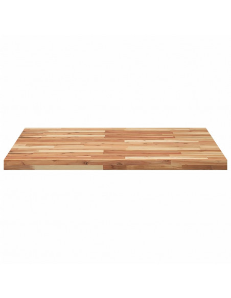 Piano Tavolo Quadrato 90x90x4 cm in Legno Massello di Acacia