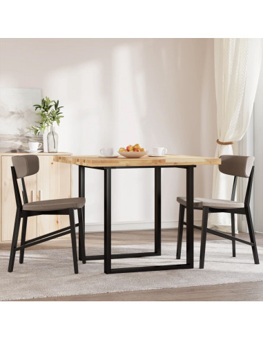 Piano Tavolo Quadrato 90x90x4 cm in Legno Massello di Acacia