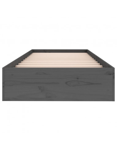 Giroletto in Legno Massello Grigio 75x190 cm Small Single