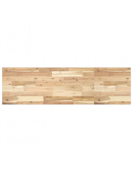 Piano per Tavolo 140x40x2cm Rettangolare Legno Massello Acacia