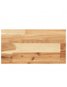 Piano per Tavolo 40x20x4cm Rettangolare Legno Massello Acacia 2