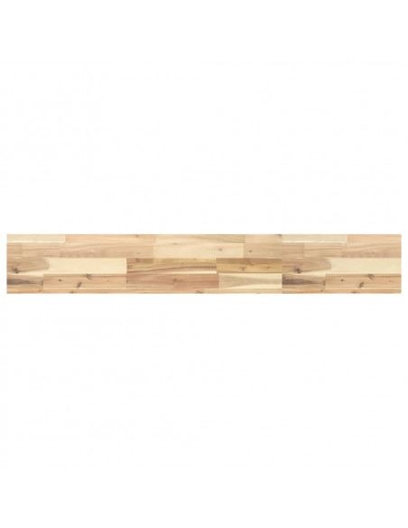 Piano per Tavolo 140x20x4cm Rettangolare Legno Massello Acacia