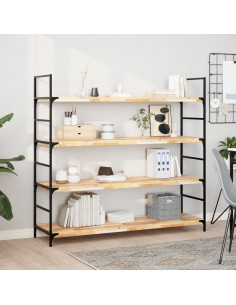 Piano per Tavolo 160x40x4 cm Rettangolare Legno Massello Acacia 2