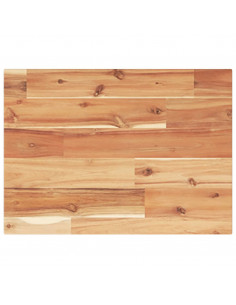 Piano Tavolo Rettangolare 40x30x2cm in Legno Massello di Acacia 2