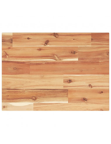 Piano Tavolo Rettangolare 40x30x2cm in Legno Massello di Acacia