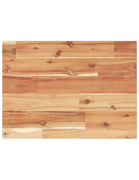 Piano Tavolo Rettangolare 40x30x2cm in Legno Massello di Acacia