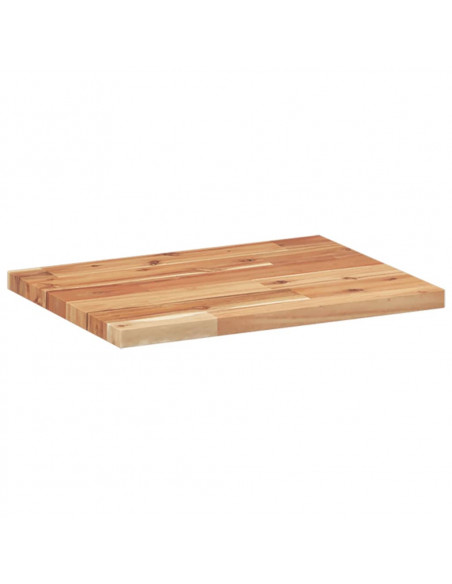 Piano Tavolo Rettangolare 40x30x2cm in Legno Massello di Acacia