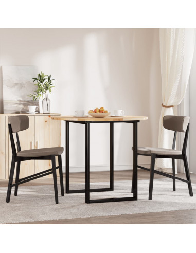 Piano Tavolo Rotondo Ø90x2 cm in Legno Massello di Acacia