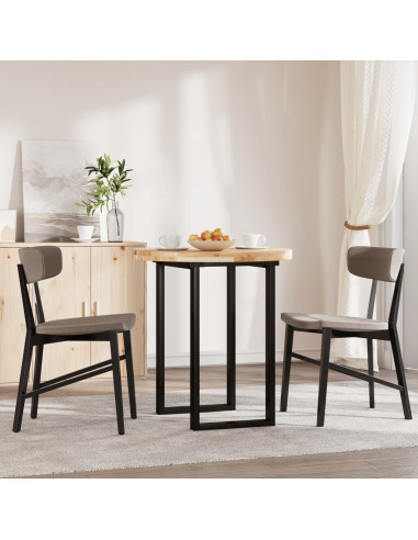 Piano Tavolo Rotondo Ø70x4 cm in Legno Massello di Acacia