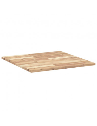 Piano Tavolo Quadrato 70x70x2 cm in Legno Massello di Acacia