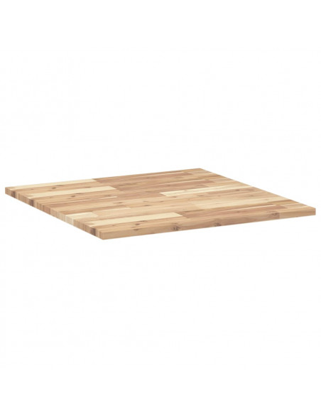 Piano Tavolo Quadrato 70x70x2 cm in Legno Massello di Acacia