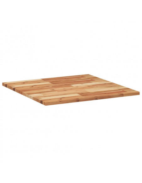 Piano Tavolo Quadrato 70x70x2 cm in Legno Massello di Acacia