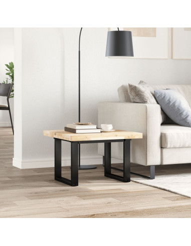 Piano Tavolo Quadrato 60x60x4 cm in Legno Massello di Acacia