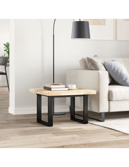 Piano Tavolo Quadrato 60x60x4 cm in Legno Massello di Acacia