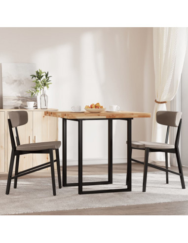 Piano Tavolo Quadrato 80x80x4 cm in Legno Massello di Acacia