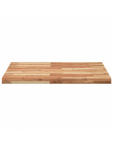 Piano Tavolo Quadrato 80x80x4 cm in Legno Massello di Acacia