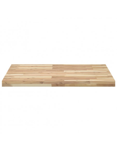 Piano Tavolo Quadrato 80x80x4 cm in Legno Massello di Acacia