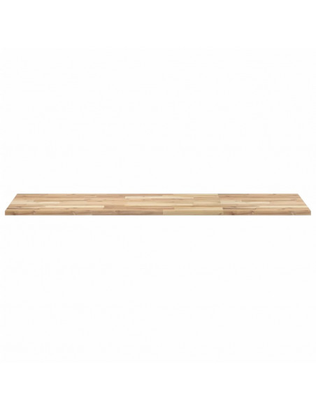 Piano Tavolo Rettangolare 140x50x2cm Legno Massello di Acacia