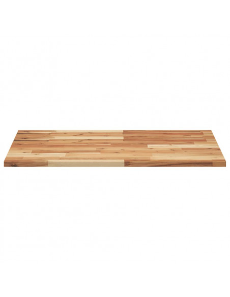 Piano Tavolo Rettangolare 100x60x2cm Legno Massello di Acacia